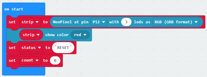 Code start vars